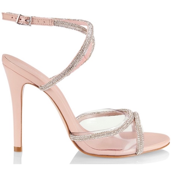 SCHUTZ Strapped Heels w/Rhinestones Size 8 - Picture 2 of 6